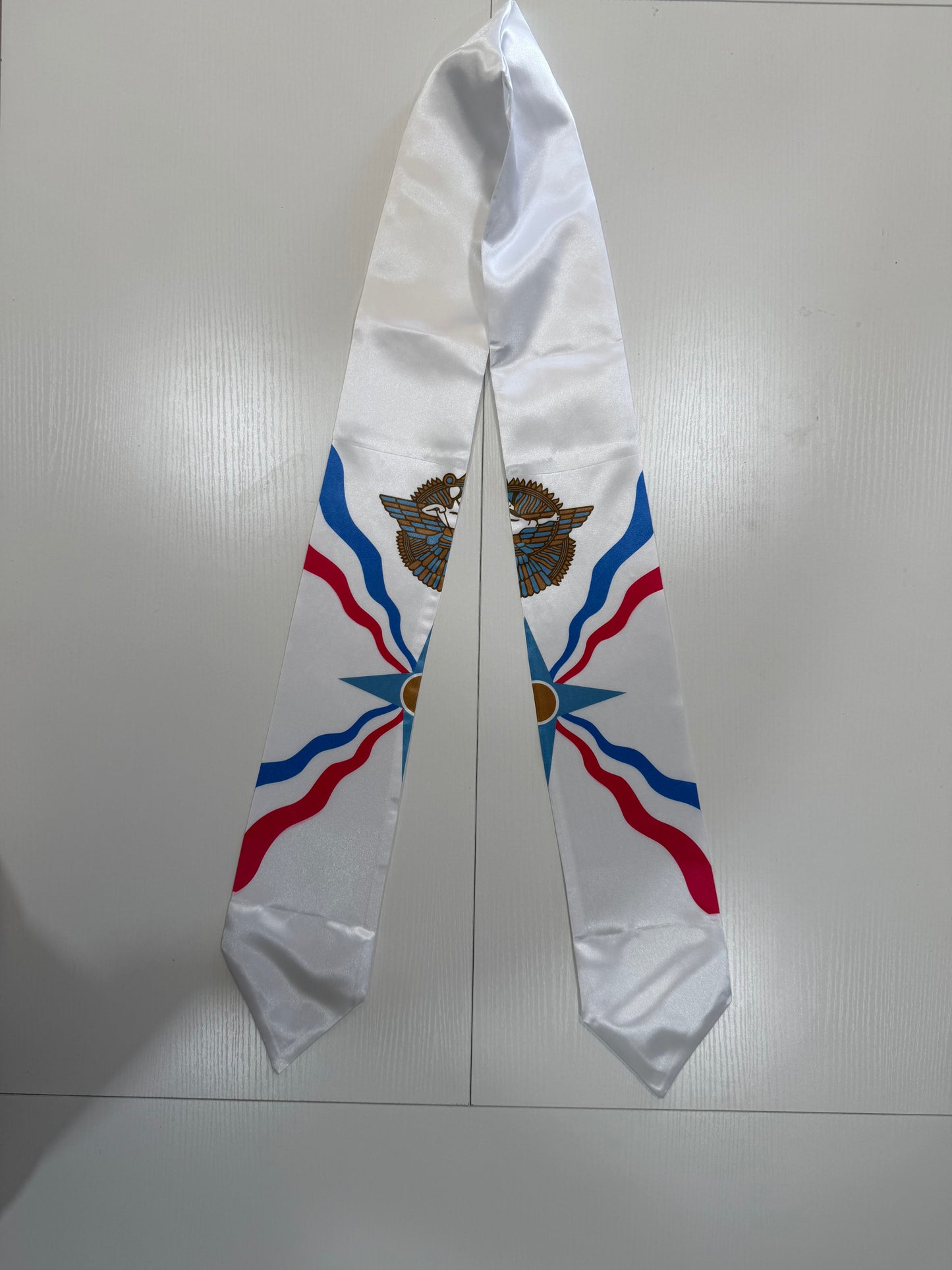 Assyrian Flag Graduation Stole