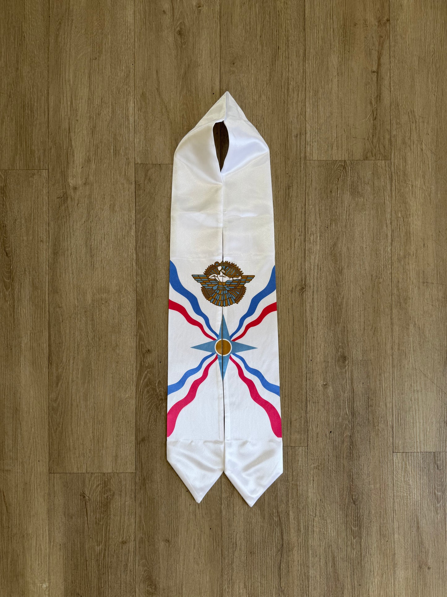 Assyrian Flag Graduation Stole